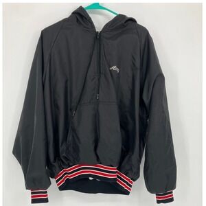 Sable Norfolk Catholic Dance Hooded Warm Up Jacket Black Red Girls Size L